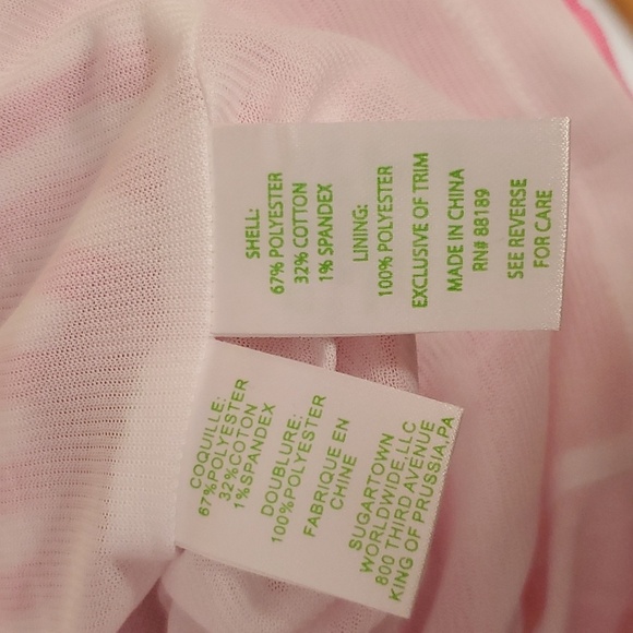 Lilly Pulitzer Whiting Hotty Pink Ottoman Stripe Cut Out Jersey Shift Dress - Picture 12 of 14